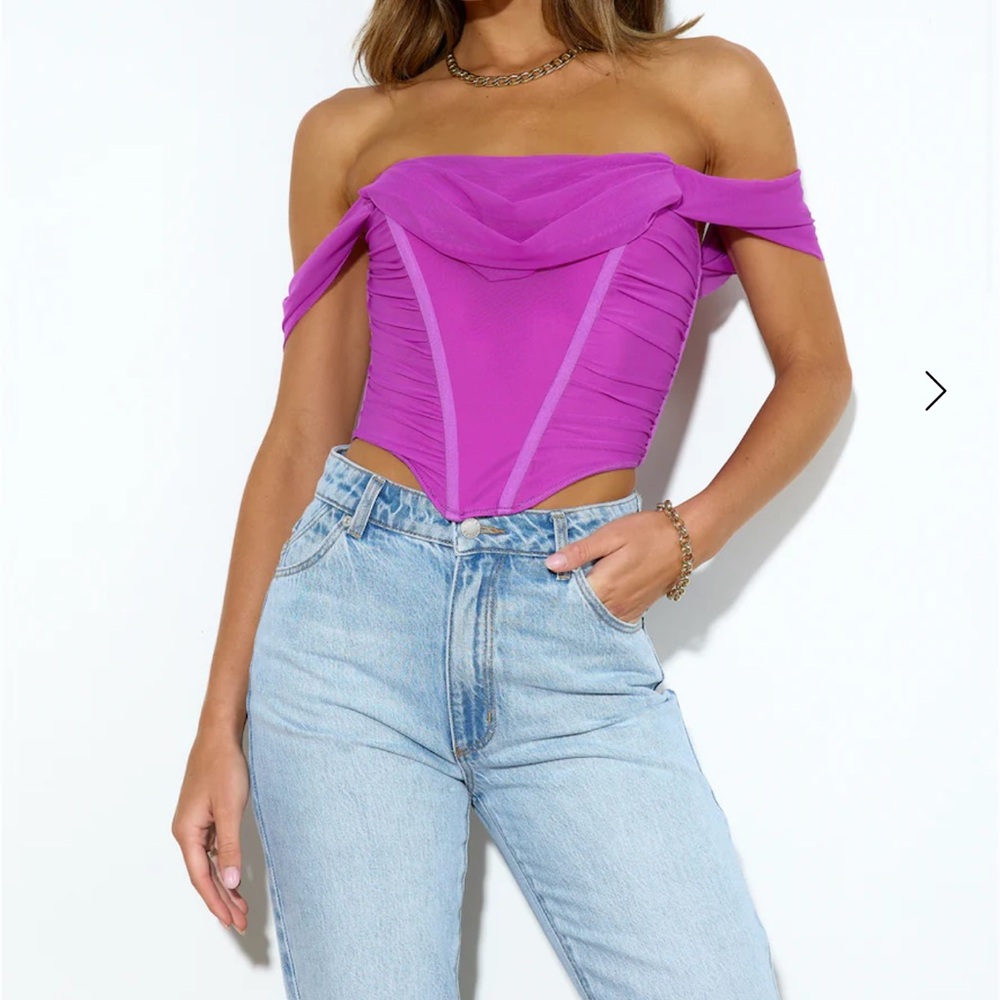 SNATCHED UP CROP TOP PURPLE